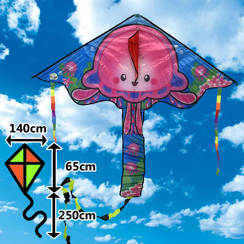 Šarkan delta Meduza modrý s chvostom