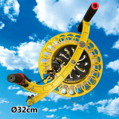 Ložiskový naviják PROFI MAX 32cm/300m lanko – žlutý