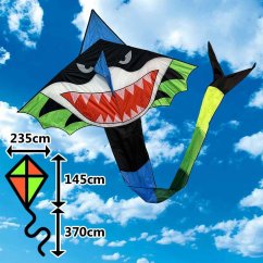 Šarkan delta Žraločisko červený s chvostem