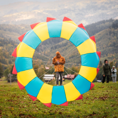 Šarkan 3D točivý vír červený delta Šarkan 3D točivý vír červený delta