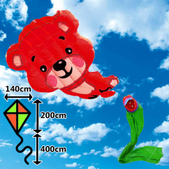 3D Šarkan Červený Macko