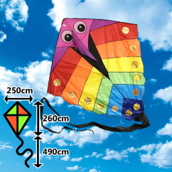 Šarkan delta Raja XXL červeno-biely Šarkan delta Raja XXL červeno-biely