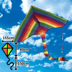 Šarkan dúhový veľký delta tvar Šarkan dúhový veľký delta tvar