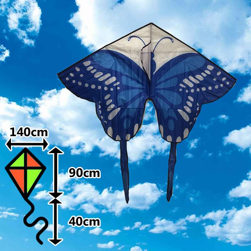 Šarkan motýľ delta modrý s chvostem