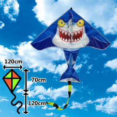 Šarkan delta modrý žralok s chvostem Šarkan delta modrý žralok s chvostem