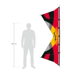 Négyzsinóros irányítható sárkány Verve Blaze (Quad line stunt kite)