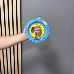Metalický naviják na šarkana 18cm s rukoväťou