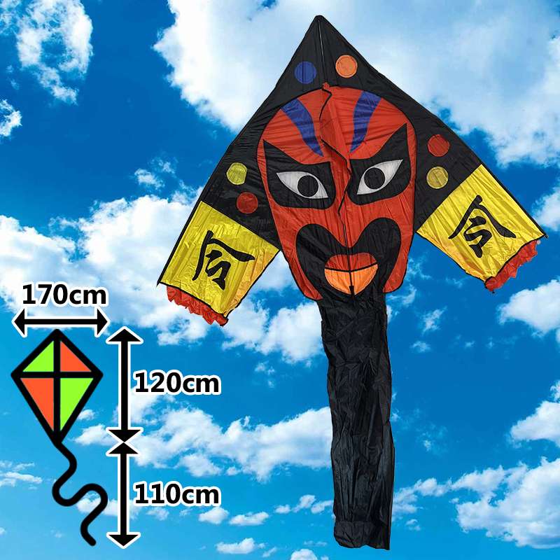 Šarkan diamant Čínska maska červený