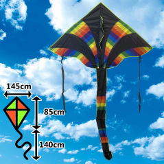 Šarkan Rogalko delta čierno farebný Šarkan Rogalko delta čierno farebný