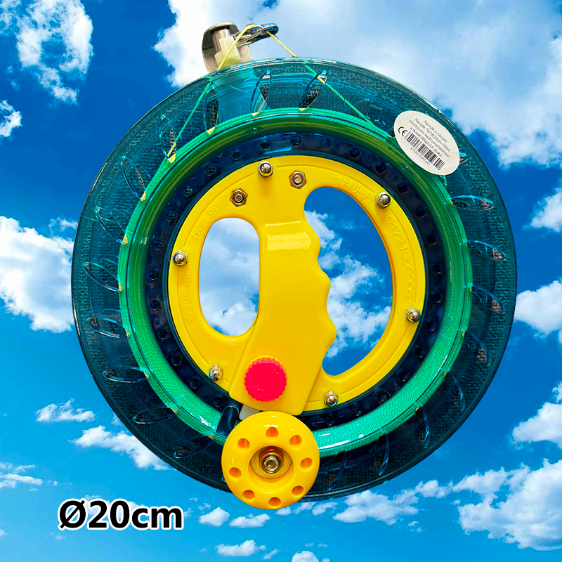 Türkiz golyóscsapágyas sárkánycsévélő 20cm