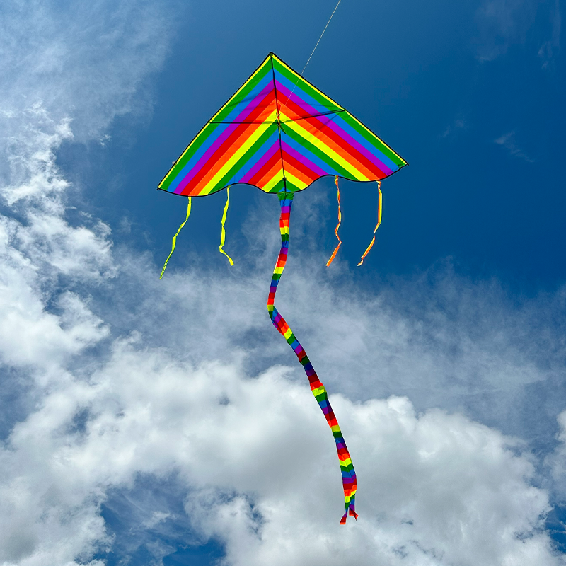 L veľký dúhový šarkan tvar diamant