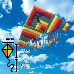 Šarkan delta dúhový s strapcami Šarkan delta dúhový s strapcami
