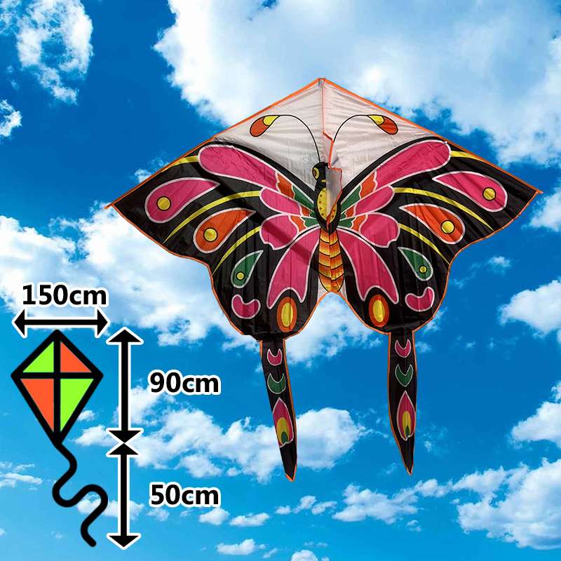 Delta šarkan farebný motýľ s chvostem