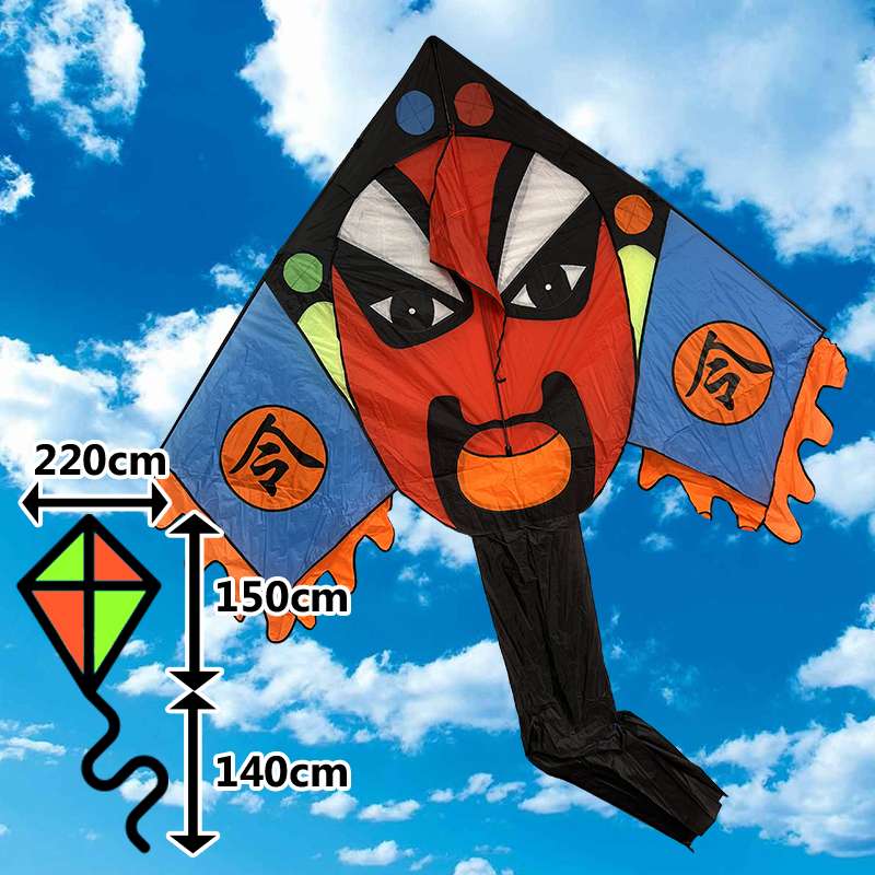 Nagy maszk delta sárkány kék-piros színekben