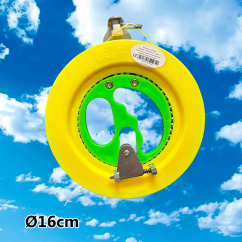 Sárkányos golyóscsapágyas orsó 16cm sárga Sárkányos golyóscsapágyas orsó 16cm sárga