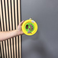 Sárga műanyag sárkánycsévélő fogantyúval Sárga műanyag sárkánycsévélő fogantyúval