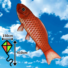 Drak Ryba červená 4m