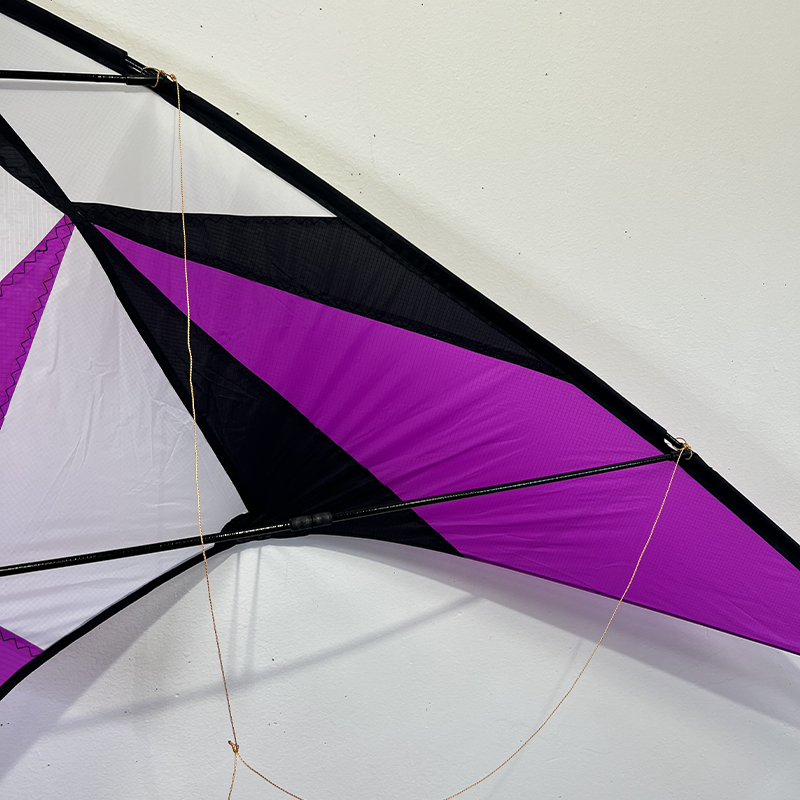 Dvojšnúrový delta šarkan ružový 240 cm