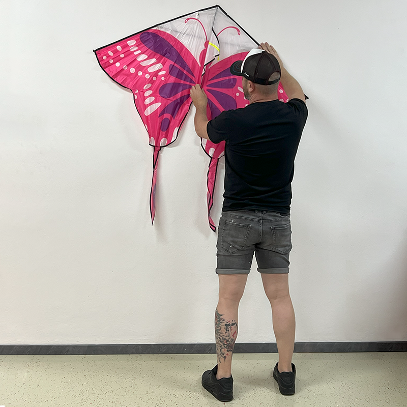 Rózsaszín pillangó delta sárkány