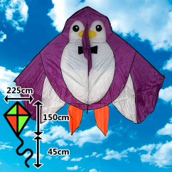 Šarkan Tučniak XXL delta modrý s chvostom Šarkan Tučniak XXL delta modrý s chvostom