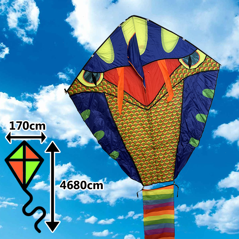 Šarkan Kobra XXXL delta 45m červený