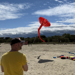 3D šarkan Slon červený parafoil 3D šarkan Slon červený parafoil