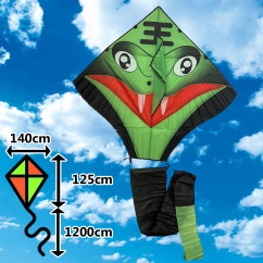 Delta šarkan Kobra 13m červený čierny