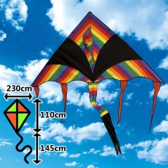Červený delta šarkan s päťchvostom Červený delta šarkan s päťchvostom