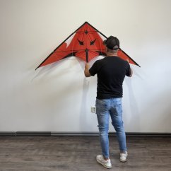 Piros kettősköteles Delta sárkány Piros kettősköteles Delta sárkány