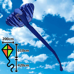 3D Elefant Blue