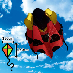 3D piros katica rombusz sárkány