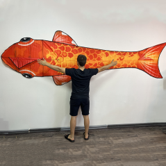 Šarkan delta Ryba čínska červená