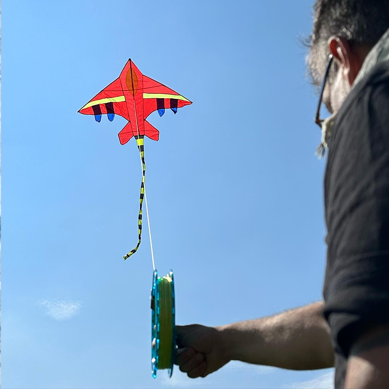 Piros delta sárkány egyszerű dizájn