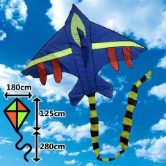 Modrý delta šarkan ve tvaru letadla Modrý delta šarkan ve tvaru letadla