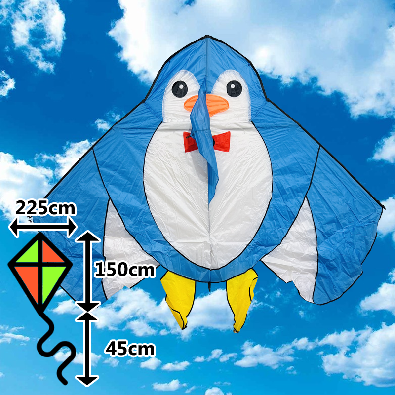 Šarkan Tučniak XXL modrý delta tvar