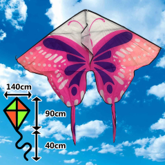 Drak motýl – růžový