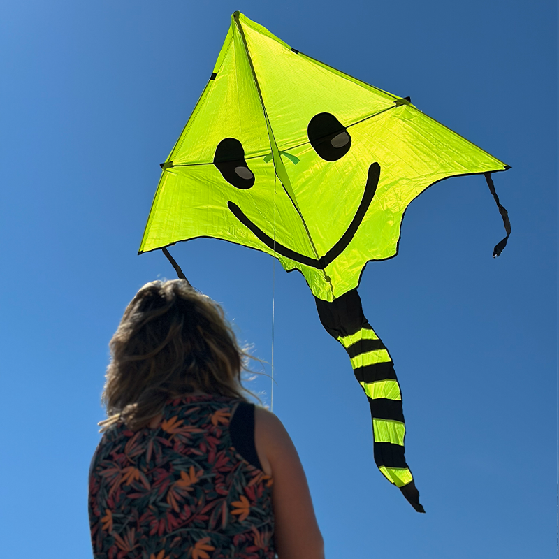 Nagy mosolygós zöld sárkány