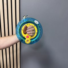 Modrý kovový naviják na šarkana 20cm