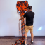 3D šarkan chobotnica oranžová škvrnitá