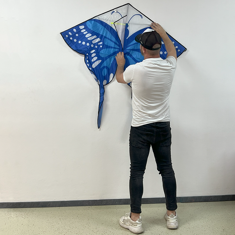 Šarkan motýľ modrý delta tvar