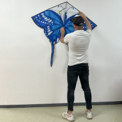 Šarkan motýľ modrý delta tvar Šarkan motýľ modrý delta tvar