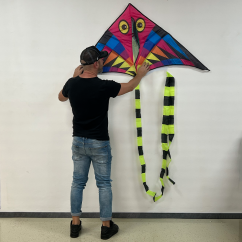 Delta šarkan Sova Hugo farebný s chvostem Delta šarkan Sova Hugo farebný s chvostem