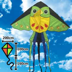 Šarkan Sova Uga delta červený biely