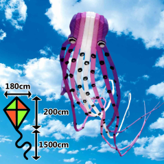 3D drak Chobotnice 15 m