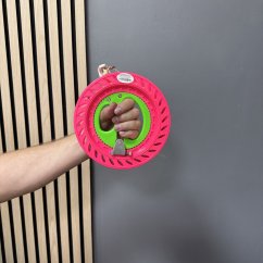 Piros műanyag sárkánycsévélő 20cm