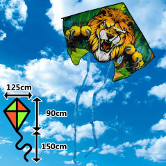 Šarkan Lev diamant červený tvar Šarkan Lev diamant červený tvar