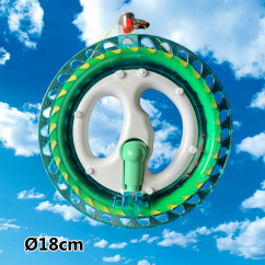Ložiskový navijak 18cm/100m – tyrkysovo-zelený