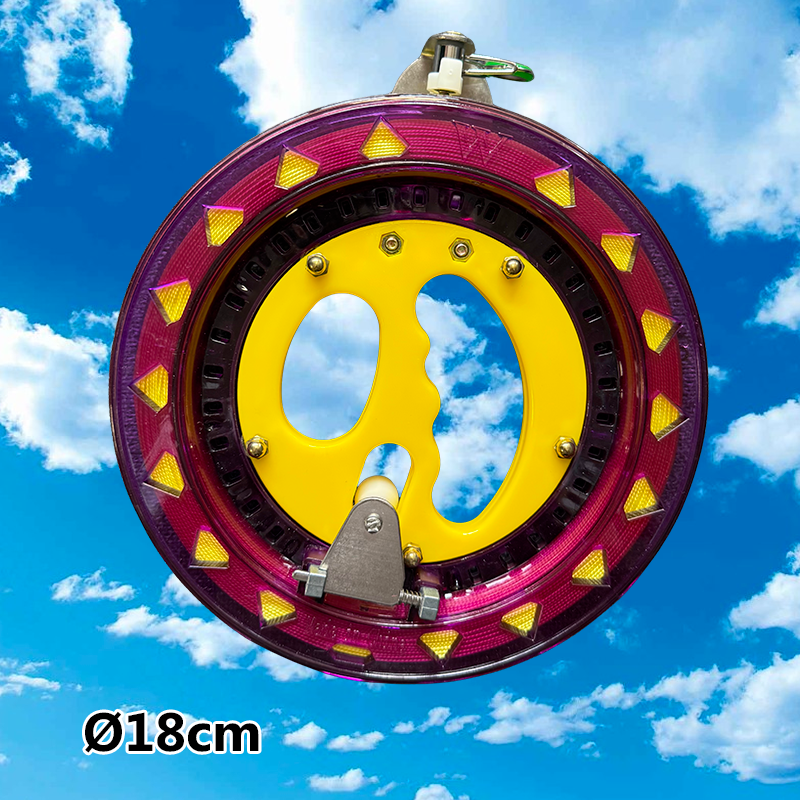 Fialový ložiskový naviják 18 cm